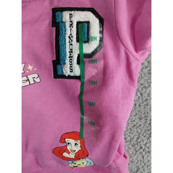 Disney Baby Princess Sweatshirt Girl Toddler 18 months Belle Ariel Tiana NWT - Picture 6 of 9